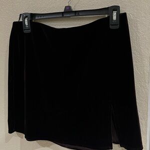 Laundry By Shelli Segal Brown Velvet Mini Skirt